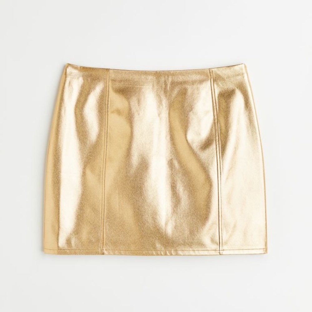 Twill mini skirt
